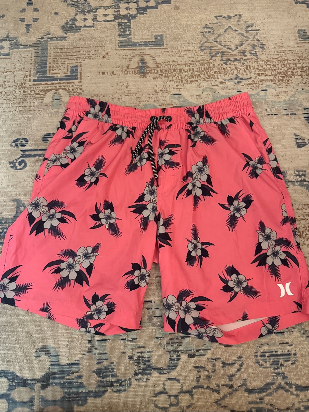 Hurley Men’s Pink Floral Board Shorts